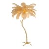 Dekoracyjna nowoczesna beżowa lampa stojąca podłogowa pióra 5 źródeł światła designerska boho EMU ST-DN128-F beige Step Into Design