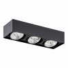 Lampa sufitowa plafon prostokąt elegancka nowoczesna czarna AR111 RODOS PLUS 6118 Argon