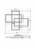 Nowoczesny Plafon Geometryczny LED MAYTONI RIDA MOD015CL-L80GK