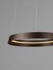Nowoczesna lampa wisząca LED okrąg w kolorze brązowym BATALLAS LE44788 Luces Exclusivas