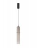 Minimalistyczna lampa wisząca LED szklana tuba kolor mokka uniwersalna klasyczna SARTANO LE45162 Luces Exclusivas