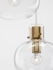 Nowoczesna Lampa Wisząca Do Salonu PADRE Szklane Bańki ZŁOTA Nowoczesna LE42634 LUCES EXCLUSIVAS