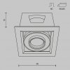 Czarna Oprawa Wpuszczana Downlight Metal Modern Maytoni DL093-01-10W3K-B