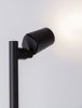 Lampa ogrodowa słupek aluminiowa czarna regulowana tuba minimalistyczna klasyczna możliwość ściemniania IP65 TRASERA LE75163 Luces Exclusivas