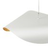 Lampa wisząca ozdobna aluminiowa biała industrialna designerska elegancka mleczny szklany klosz ENZO ST-F22020601-D40 white Step Into Design