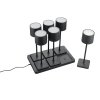 Lampki Stołowe Przenośne Akumulatorowe Czarne LED FERNANDEZ R54096632 RL
