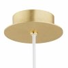 Lampa wisząca minimalistyczna biała kula 25cm opal mat ryflowane mleczne szkło złote dodatki PALOMA 8507 Argon