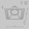 Oprawa wpuszczana downlight kwadratowa DOT DL042-01-SQ-W MAYTONI