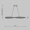 Lampa Wisząca Szklana Złota Glamour KRONE P097PL-L36BS3K MAYTONI
