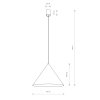 Pomarańczowa lampa wisząca ZENITH L teracotta 11483 Nowodvorski Lighting