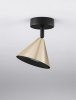 Plafon lampa sufitowa nowoczesny uniwersalny złoty trójkątny na wysięgniku aluminiowy regulowany możliwość ściemniania SALVADO LE45595 Luces Exclusivas