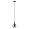 Lampa wisząca szklana czarny mat dymiony Felis PND-40824-1-BK