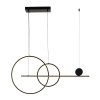 Czarna dekoracyjna nowoczesna lampa wisząca LED NEW AGE MP0082-L120 Step Into Design