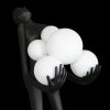 Designerska lampa podłogowa stojąca czarna kobieca sylwetka dekoracyjna ozdobna szklane kule WOMAN F9312 Step Into Design
