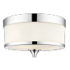 Stylowy nowoczesny srebrny plafon sufitowy FLEETWOOD C03286CH Cosmo Light