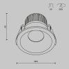 Lampa wbudowana wpuszczana w sufit LED aluminiowa biała okrągła możliwość ściemniania Zoom MAYTONI DL034-01-06W4K-D-W