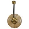 Designerski nowoczesny kinkiet w stylu art deco szklany bursztynowy klosz BELL LED CCT LP-1702/1W AM Light Prestige