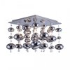 CHROMOWANY PLAFON SUFITOWY SZKLANE KULE ZUMA LINE ELLI RLX92175-5 NOWOCZESNA LAMPA SUFITOWA CHROM