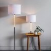 Nowoczesna Lampa Podłogowa Biały Abażurowy Klosz ANDROMEDA 71620 ENDON
