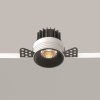 Czarna Oprawka Wpuszczana Downlight Round Maytoni DL058-7W3K-TRS-B