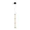 Nowoczesna lampa wisząca LED 6W SANPO ITALUX PND-26384-3V-GD-CL czarny przeźroczysty 