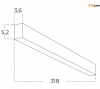 Lampa sufitowa czarna LINELIO POINTS 318 CCT DIMM BK Azzardo ściemnialna 