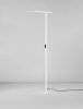 Lampa podłogowa biurowa aluminiowa biała LED minimalistyczna uniwersalna możliwość ściemniania czujnik obecności CENZIRA LE45413 Luces Exclusivas