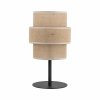 Dekoracyjna lampka stołowa nocna w stylu boho podwójny abażur z juty do salonu jadalni sypialni CALISTO 5404 TK-Lighting