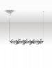 Minimalistyczna lampa wisząca LED szklany klosz kule szara uniwersalna nowoczesna możliwość ściemniania TANVERA LE45209 Luces Exclusivas