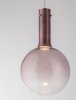 Szklana Lampa Wisząca Minimalistyczna Brązowy Szklany Klosz JAVIER LE44485 Luces Exlusivas