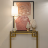 Minimalistyczna Lampka Stołowa Glamour BARI T01040BR-WH COSMO LIGHT
