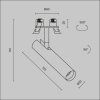 Lampa wbudowana w sufit spot LED nowoczesna regulowana tuba aluminum biała Focus T MAYTONI C141RS-L125-6W3K-W