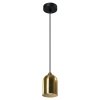 Prosta elegancka czarno złota lampa wisząca metalowa loftowa minimalistyczna NILO LP-0110/1P GD LIGHT PRESTIGE