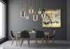 Nowoczesna Lampa Wisząca Czarna Szklane Klosze JOANET 45494/06/65 LUCIDE