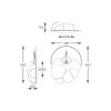MX4024-1-3WT FOCUS LAMPA SUFITOWA