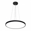 Czarna Nowoczesna Okrągła Lampa Wisząca LED CALVI PND-35263-400R-32W-BL ITALUX