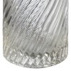 Lampka stołowa nocna LED dekoracyjna szklana transparentna falista struktura designerska nowoczesna CLARO ST-8895T Step Into Design