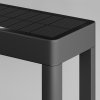 Nowoczesne oświetlenie zewnętrzne lampy stojące słupek LED grafit aluminium czujniki ruchu i oświetlenia bateria słoneczna Pir MAYTONI OSL456FL-L2GF3K