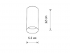 Nowoczesny Plafon Sufitowy Lampa Punktowa Tuba MONO WHITE/GOLD S 10777 Nowodvorski Lighting