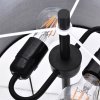 Klasyczna Lampa Stojąca Czarna Drewniane Elementy FOGO LP-0304/2F BK LIGHT PRESTIGE