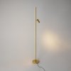 Lampa stojąca podłogowa minimalistyczna uniwersalna Ledowa aluminium mosiądz możliwość ściemniania Thin MAYTONI MOD395FL-L28BS3K
