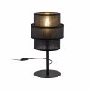 Dekoracyjna lampka stołowa nocna w stylu boho podwójny czarny abażur do salonu jadalni sypialni CALISTO 5895 TK-Lighting