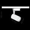 Oprawa LED do zamontowania na szynie MAYTONI Vuoro TRACK TR003-1-6W3K-B