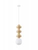 Designerska Lampa Wisząca z Ceramiki w Kolorze Beżowym Luces Exclusivas VILROSA LE44570