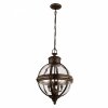 Lampa wisząca Adams 3 źródła światła brytyjski brąz styl wiktoriański FE-ADAMS-3P-BRZ FEISS