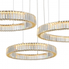 Lampa Wisząca Żyrandol Salonowy LED Glamour Kryształowe Okręgi SPARK AZ5794 AZZARDO