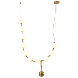 Lampa wisząca CORALLI LED biały matowy mosiądz DP0251-L1380