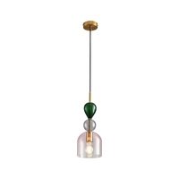 Lampa wisząca nowoczesna szklany kolorowy klosz designerska regulacja wysokości PASTELLO ST-DN345B Step Into Design