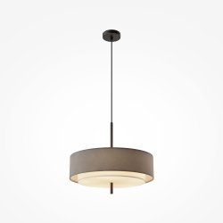 Lampa wisząca klasyczna minimalistyczna owalna metal brązowa do salonu sypialni BERGAMO MAYTONI MOD613PL-05GR