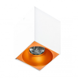 Nowoczesna lampa sufitowa plafon tuba biała + złoty HUGO AZ0827 + AZ0831 Azzardo